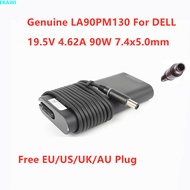 Genuine LA90PM130 19.5V 4.62A 90W 7.4x5.0mm DA90PM130 AC Adapter For DELL Laptop Power Supply Charge