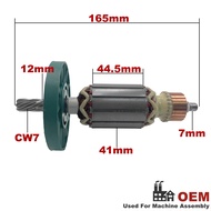 AC220V-240V Armature Rotor Anchor Replacement for MAKITA Electric Rotary Hammer HM0810 HM0810T 0810
