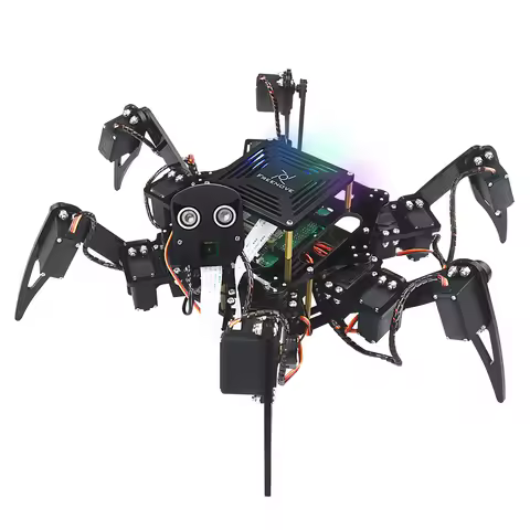 Freenove Big Hexapod Robot Kit for Raspberry Pi 5 4 B 3 B+ Zero 2 W, Face Recognition, Ultrasonic Ra