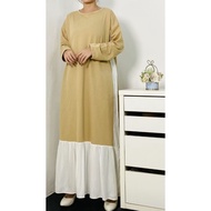 Oversized plain Midi dress ft5656