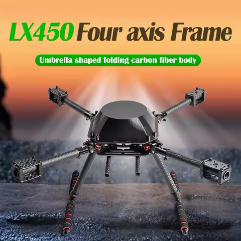 LX450 450mm full Carbon fiber Quadcopter Frame Umbrella shaped folding FPV Quad with Carbon Fiber La