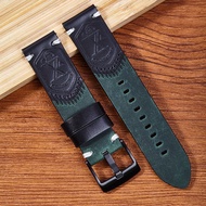 High-End Crazy Horse Leather Retro Genuine Leather Watch Strap Suitable for 22MM Size Quick Release 