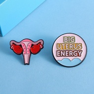 Feminism Enamel Pin Women's Rights Feminist Brooch Organ Uterus Pin Lapel Badges Accessories Gift fo