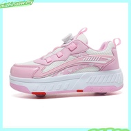 Hot sale！！！ 30-40 LED Double Roller Skate Shoes Women Men Automatic Luminous Sneakers roller shoes k