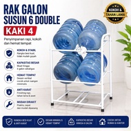 Gallon Rack, Gallon Storage, 6 Layers, Double Legs, 4