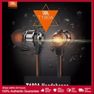 JBL T180A Wired Headset In Ear Bass Earphone Mobile Phone Sport Earphones with Mic for Andriond /IOS