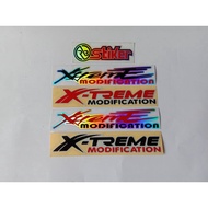 Sticker x treme modification cutting