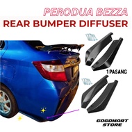 PERODUA BEZZA Bumper Lip Front Rear Skirting Diffuser Protector Guard Body Kit Anti-Scratch bezza