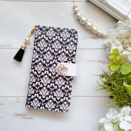 錦緞圖案單色智能手機保護殼筆記本電腦保護殼 iPhone 12 iPhone XR iPhone 11 Xperia 10 IV Galaxy S23