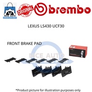 LEXUS LS430 UCF30 (FRONT) DISC BRAKE PAD (1SET =4PCS)-BRAND 100% ORIGINAL BREMBO