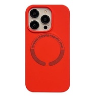馬卡龍磁吸magsafe手機軟殼  蘋果 iPhone 14 Pro / i14 Pro  紅色
