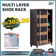 Muji Sliding Door Rak Kasut / Sling Door Shoe Cabinet / Shoe Rack / Large Capacity Shoe Rack / Almari Kasut