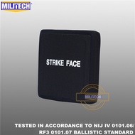 [P159p] MILITECH แผ่นด้านข้างกันกระสุน NIJ Level 4 IV 6 "X6" อลูมินาเซรามิคและ PE 2ชิ้นปฏิบัติการแบบ