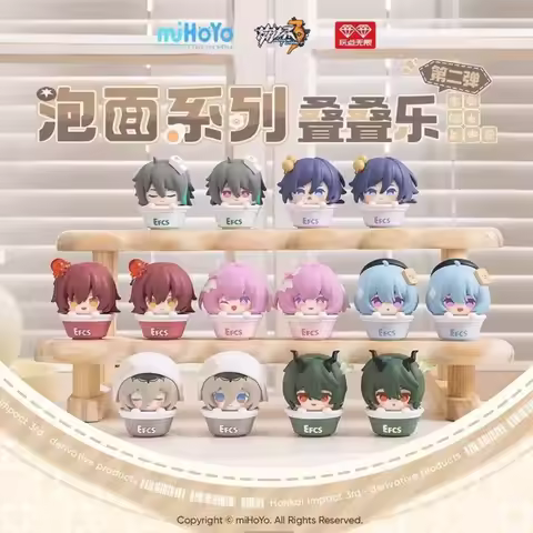 Honkai Impact 3 Action Figures Model Aponia Eden Griseo Fu Hua Su Elysia Stacking Toys Instant Noodl