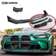 On sale Dry Carbon Fiber Body Kits Front Bumper Lip Splitters Chin Lip For BMW 3 4 Series G80 M3 G82