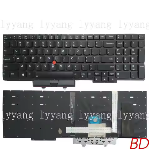 f C Shell Backlit Keyboard For Lenovo ThinkPad E15 Gen 2 Palmrest Cover