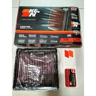 2024 Toyota Sienta Hybrid 1.5 MXPL10, Yaris Cross Hybrid M15A-FXE K&N 33-3154 Drop-In Air Filter [17