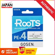 Gosen Roots PE×4 Light Green 150m 1.2号