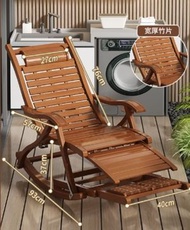 #N/A - 躺椅 夏季午休 折疊椅 成人 老人 搖搖椅 家用懶人 午睡椅 竹椅 逍遙椅