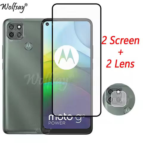 Full Cover Tempered Glass For Motorola Moto G9 Power Screen Protector For Motorola G9 Power Camera G
