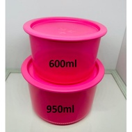 ready stock in singapore  -tupperware container one touch topper set 2pcs/set ( red)