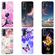 TPU Silicone Back Cover For VIVO Y72 5G Case Soft Painted Cover For VIVO Y72 5G VIVOY72 Case