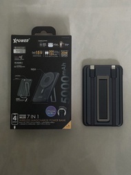二手，新淨，只用過幾次，XPower M5R，7合1，5000mAh，充電器，尿袋，機身自帶Type c線、lightning線，可充iPhone, android, apple watch