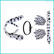 Nan Dalmatian Puppy Costume for Kids Halloween Animal Cosplay Accessories Ears Headband Tail Gloves 