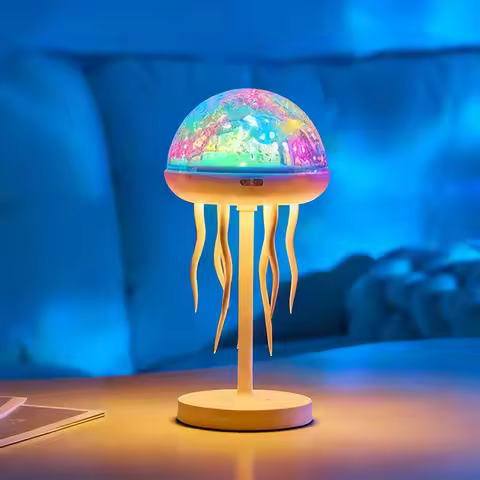 Jellyfishes Ocean Waves Projector Light With Remote USB Powered 7 Color Ripple Projector Jellyfish N
