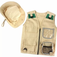Kids safari costume explorer zoo keeper children's costume explorer profession