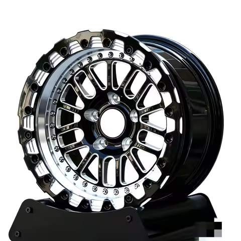 Custom 2 Piece Black Forged Beadlock Wheels 5x120 5x114.3 17x10 15x10 Drag Racing Wheels 15 Inch for
