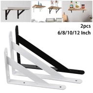 【VARSTR】2 x Metal Shelf Bracket L Shape Thickened Corner Brace Shelf Right Angle Bracket