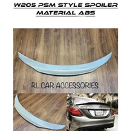 Mercedes Benz w205 C43 C63 AMG FD PSM rear trunk boot glass ducktail lip spoiler bodykit body kit