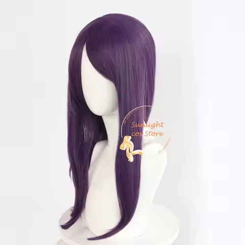 CyAnime Kamishiro Rize Cosplay Wig 70cm Purple Rize Scalp Cosplay Anime Wigs Heat Resistant Syntheti