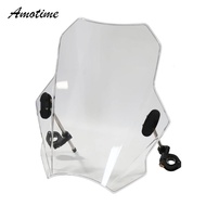 For 700 CLX 700CLX 700CL-X Universal Motorcycle Windscreen Windshield Covers Screen Smoke Lens Moto