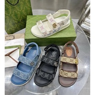 Gucci Beach Sandals - Women's Velcro Thick Sole Summer Shoes