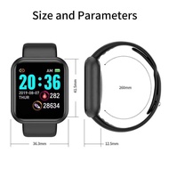 ~ Health Digital watch Y68-D20/M6 นาฬิกาข้อมือสมาร์ทวอทช์ เชื่อมต่อบลูทูธ ติดตามการออกกําลังกาย DZ09 การติดตามการออกกําลังกาย การตรวจสอบอัตราการเต้นของหัวใจ