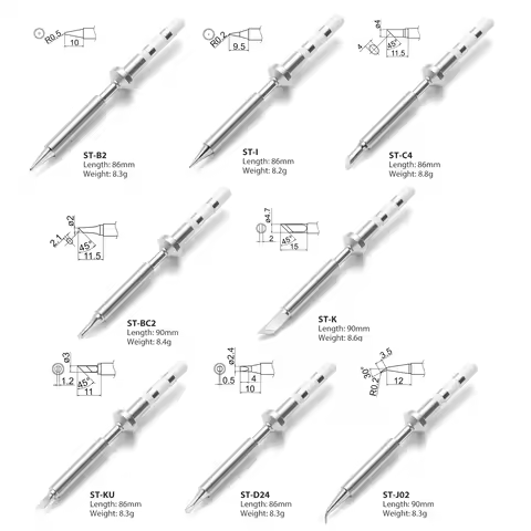 Pinecil V2 Pine64 TS100 TS101 Electric Soldering Iron Tip Replacement Various Models Tips Series ST-