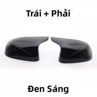 Ốp Gương Chiếu Hậu Bên Ngoài Kiểu M Bằng Sợi Carbon Giả Màu Đen Cho BMW F25 X3 F26 X4 F15 X5 F16 X6 