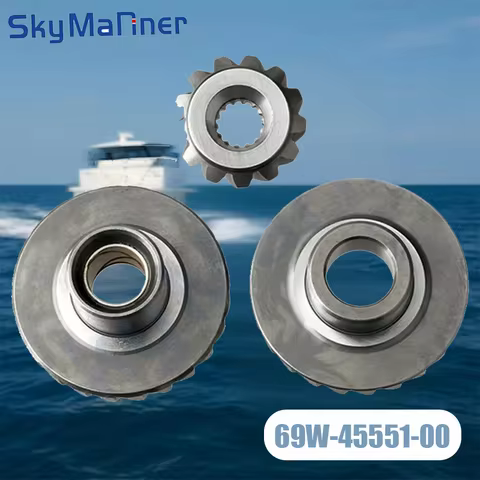 Gear Set For Yamaha 4 Stroke 60HP Boat Engine 69W-45551-00 69W-45560-00 62Y-45571-00 Also Fit Seapro