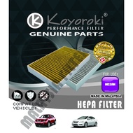 "PM2.5+CARBON HEPA" NISSAN SLYPHY(B17) JUKE(F15) PENAPIS CABIN FILTER RNS-1KA0A-C 27277-1KA0A