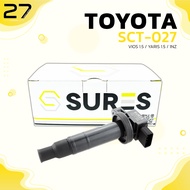 คอล์ยจุดระเบิด TOYOTA VIOS G1 1.5 03-06 / VIOS G2 07-12 / YARIS 1.5 06-12 / เครื่อง 1NZ / 1NZFE - ตร