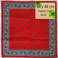 MERAH Small lenso PRICE lenso Traditional Lengso Berang Maluku Dutch lenso handkerchief original red