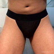 < Sun > Men's Embossed Double Thong Ice Silk Sexy Party Thong Men's Breathable AD797