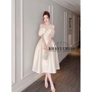 Long tafta party dress designed by hotgirl