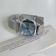 British Style Girls Watch Silver Chain Watch