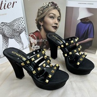 Choma Shoe's - 10cm High Heels Sandals with Thick Heels