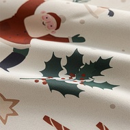 1PC Christmas Curtain for Living Room Santa Claus Reindeer Print Window Decoration Light Blocking He