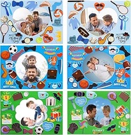 FANCY LAND Father's Day Picture Frame Craft Kits for Kids Happy Fathers Day Foam Craft Dad's Gifts f