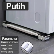 MESIN KH97 Portable Cabinet Wheels Refrigerator Leg/s Washing Machine Stand/s Foot/s - White